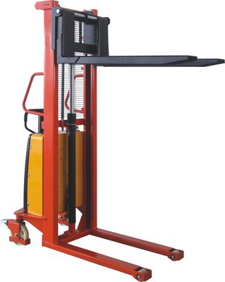 Semi Electric Stacker, 1t/1.5t/2ton load , high-strength mast extended 3m